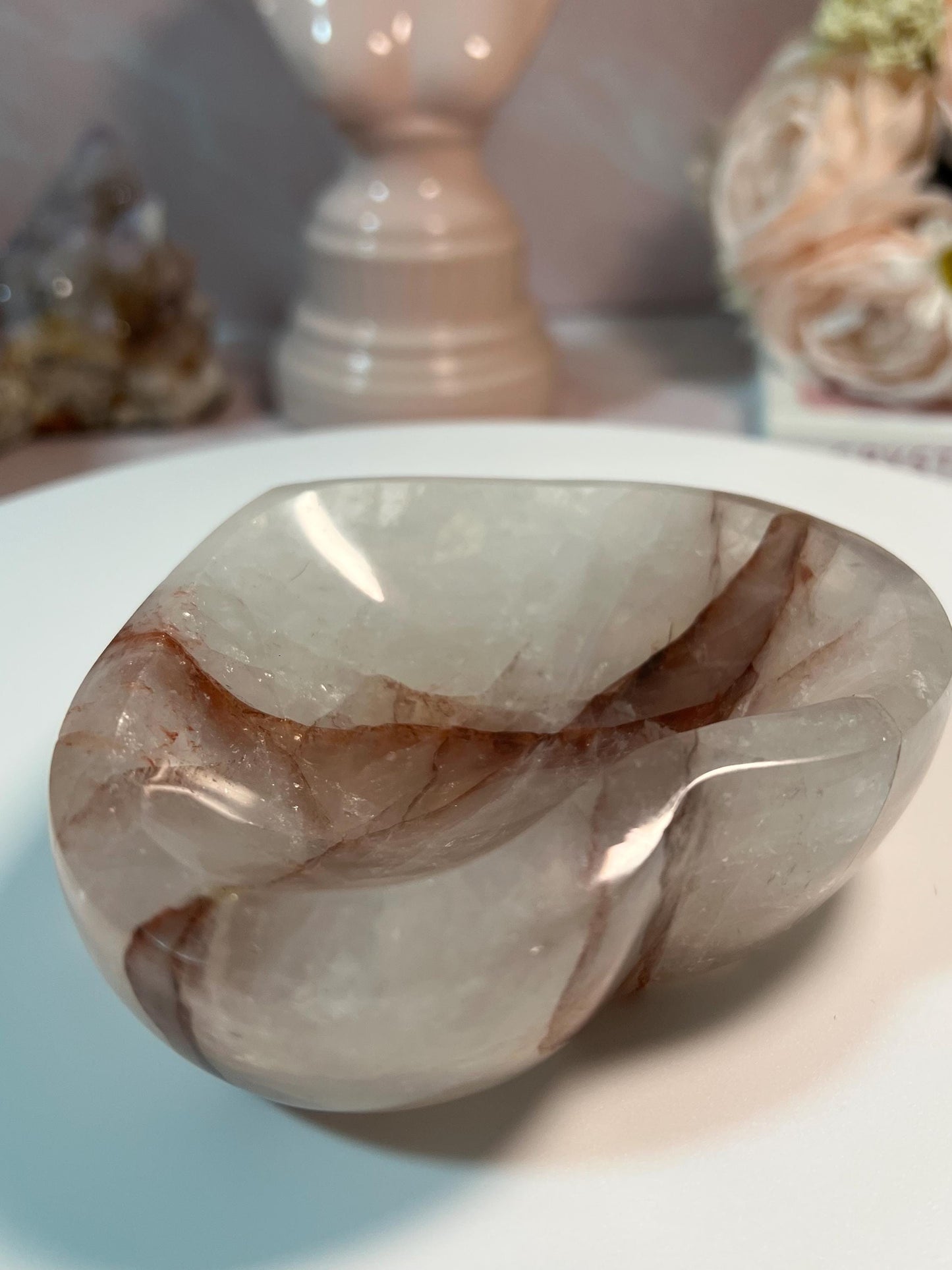 Beautiful Hematoid Quartz bowl