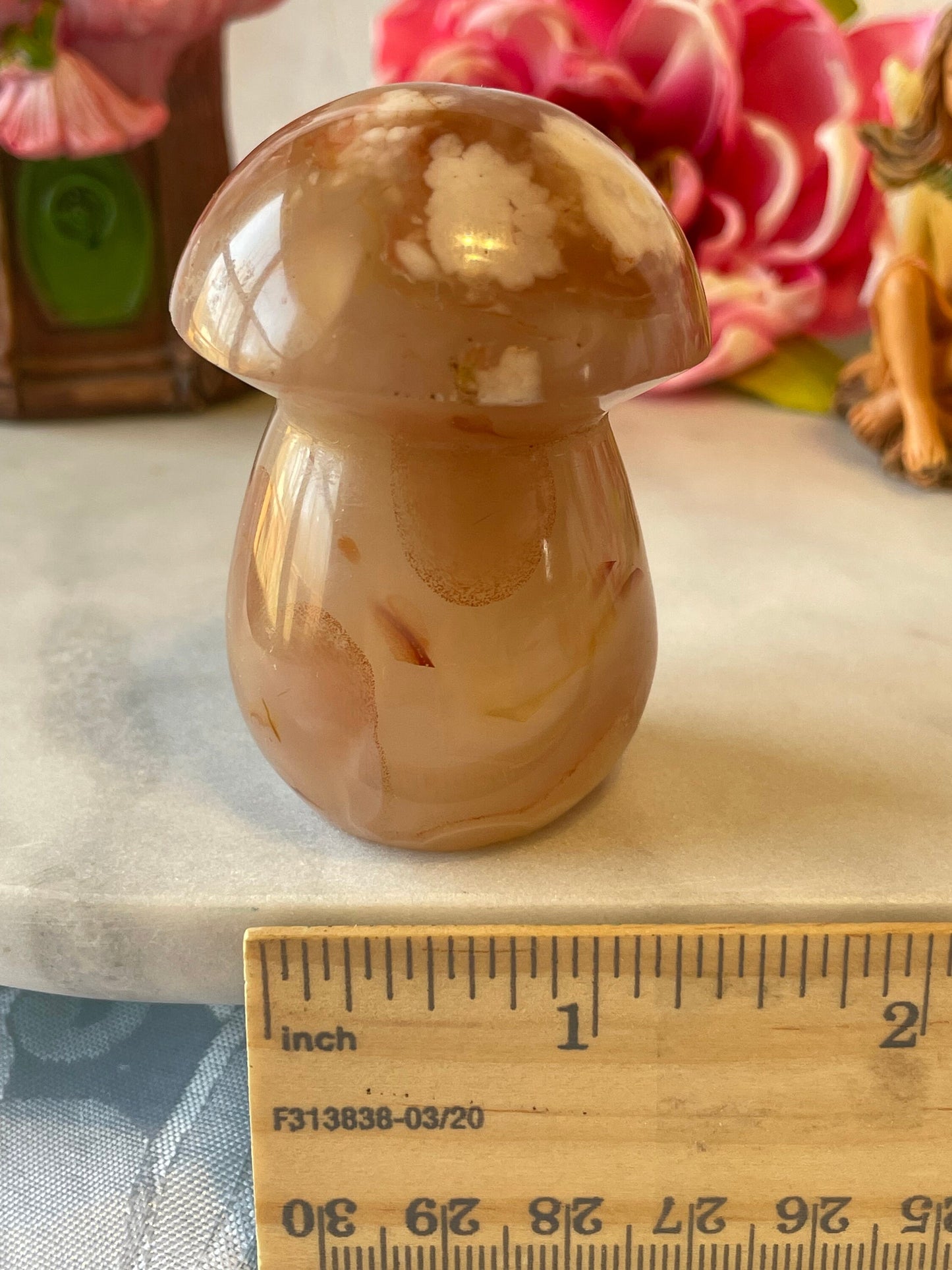 Beautiful Flower agate mushroom