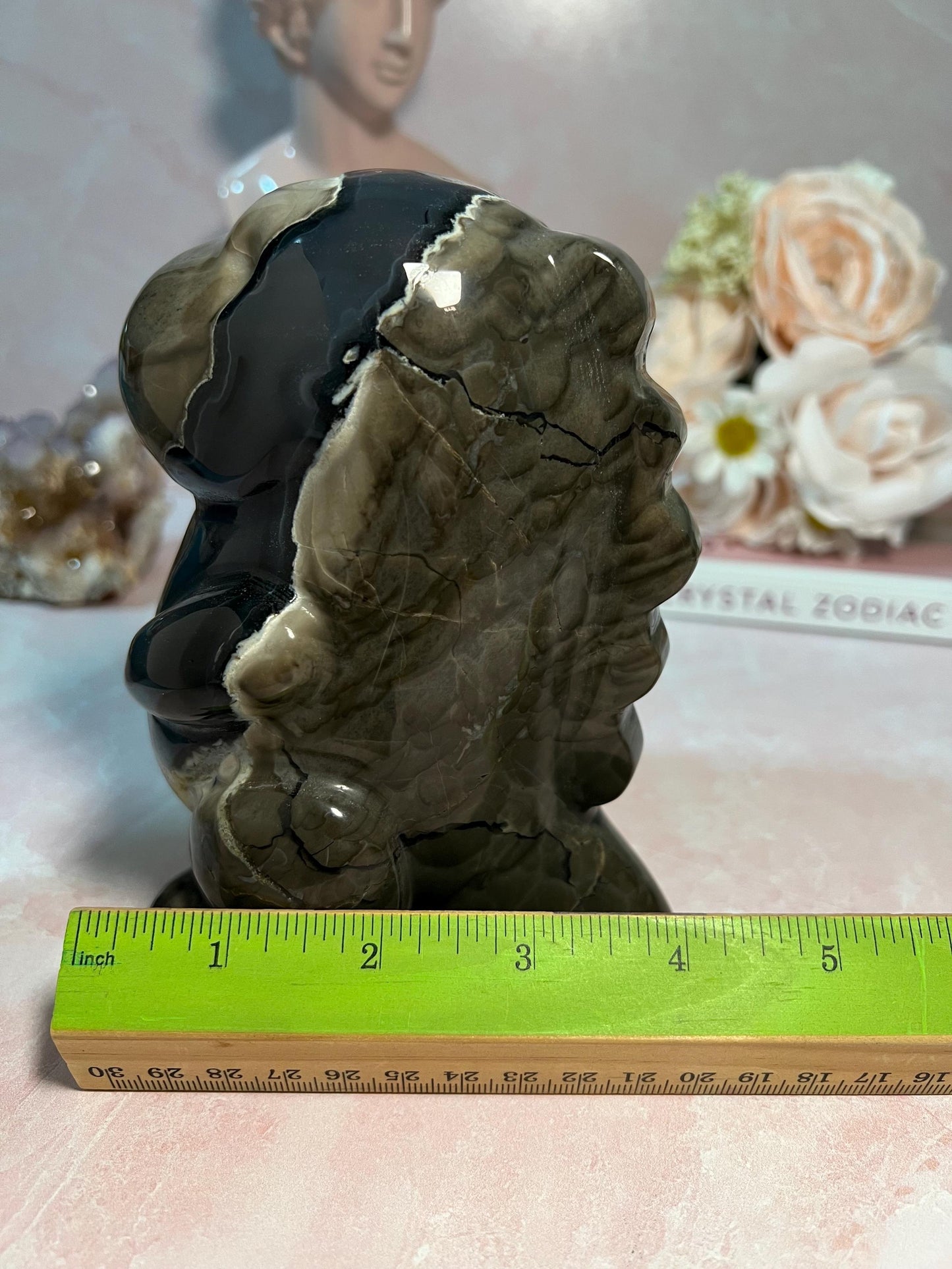 UV Reactive Volcanic Agate Dinosaur