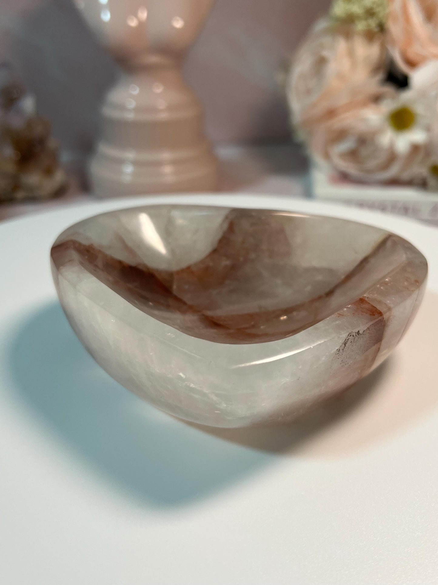 Beautiful Hematoid Quartz bowl