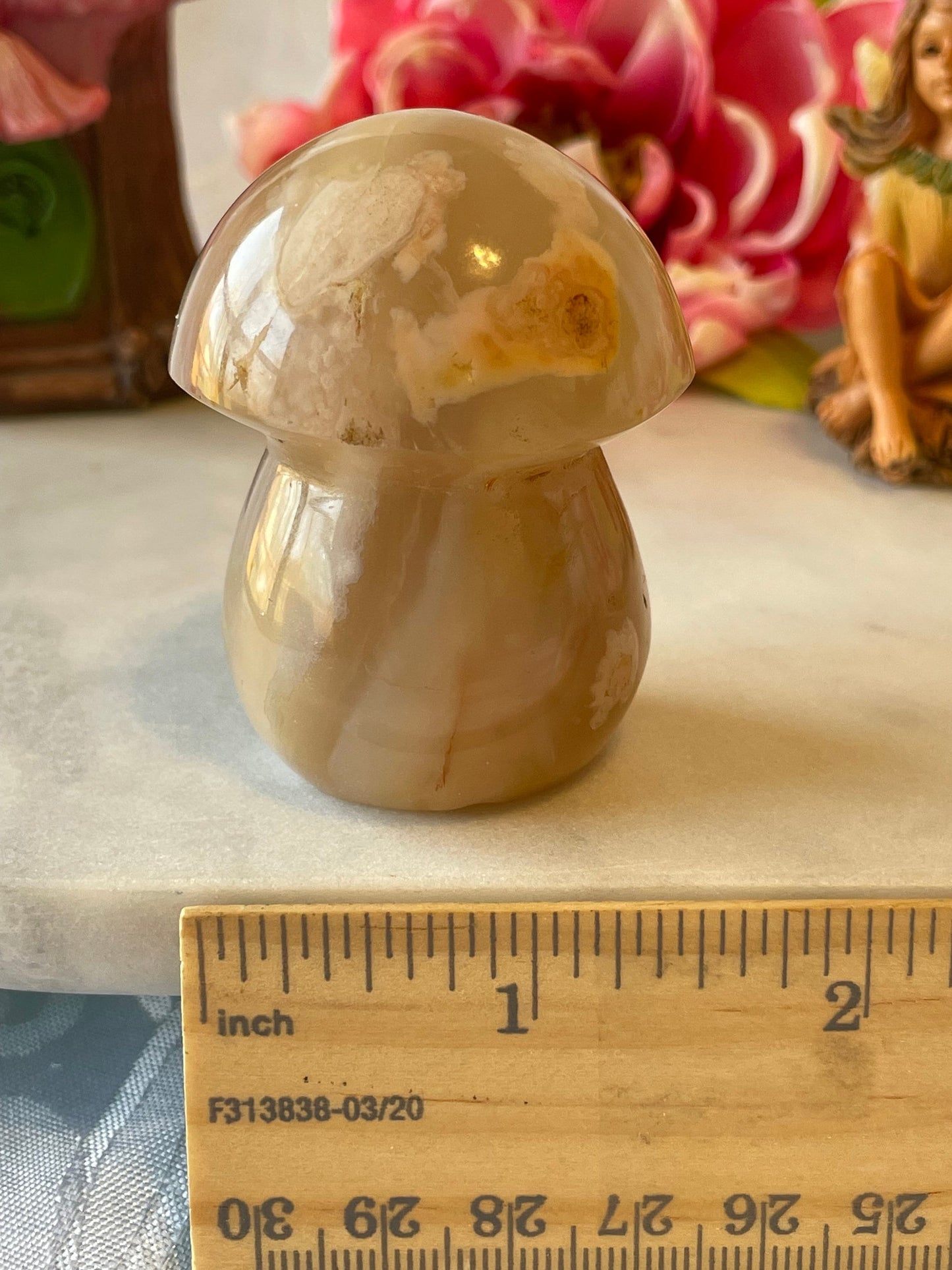 Beautiful Flower agate mushroom