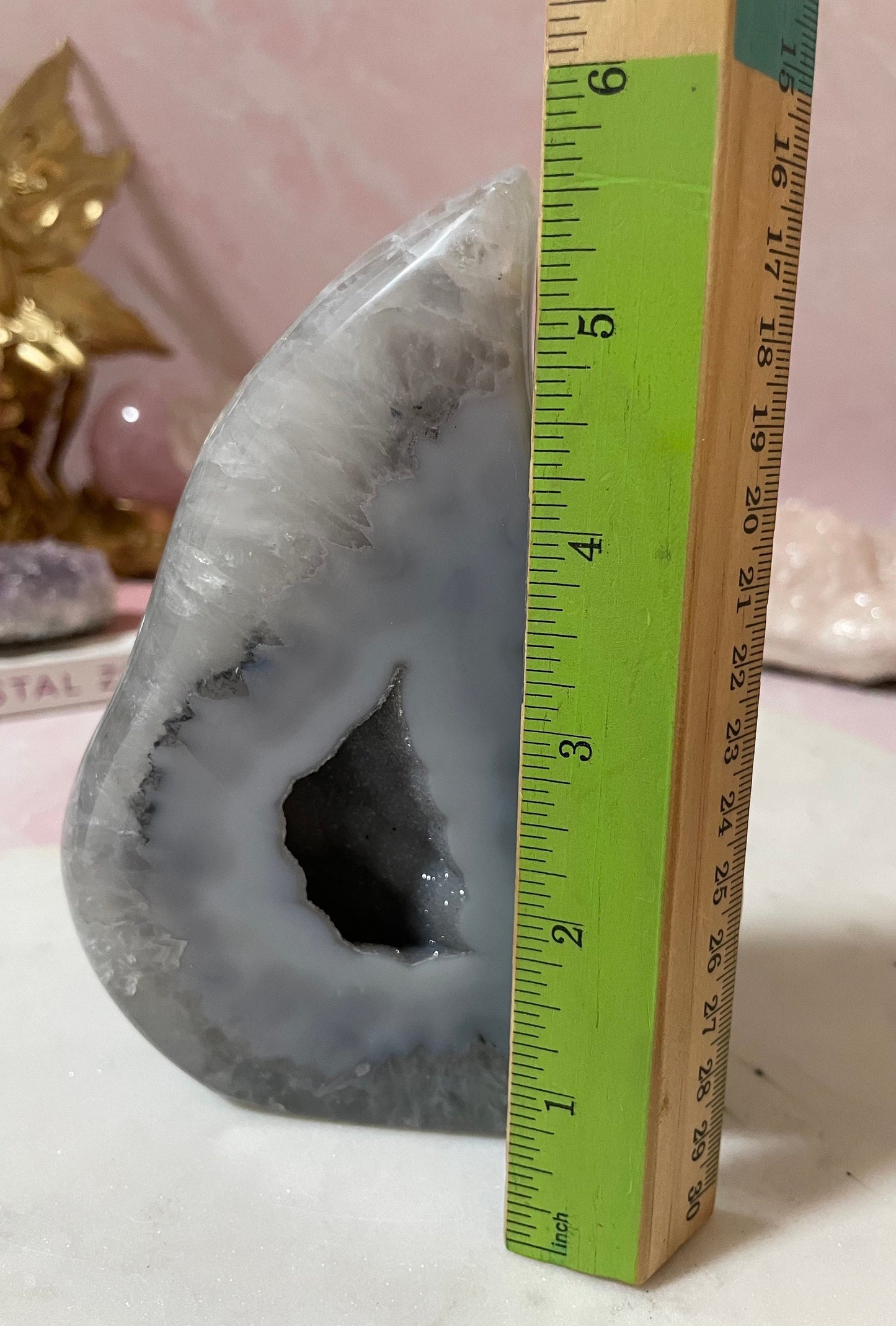Stunning druzy agate flame from Brazil
