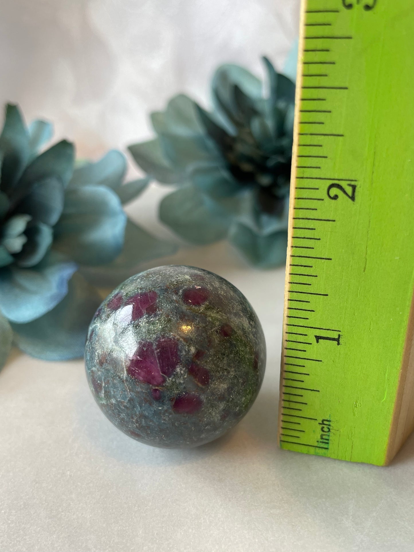 Ruby in Kyanite Sphere