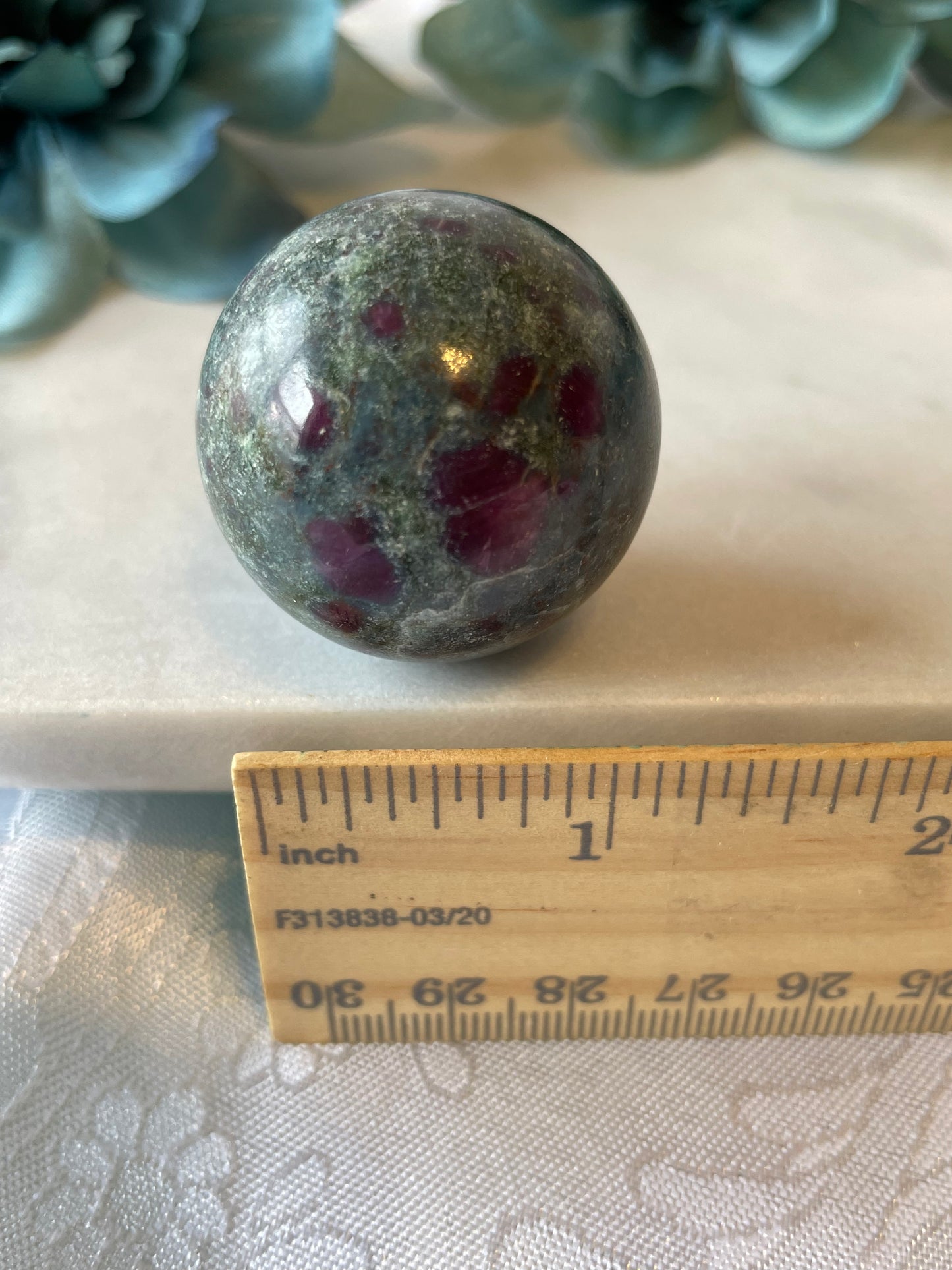 Ruby in Kyanite Sphere