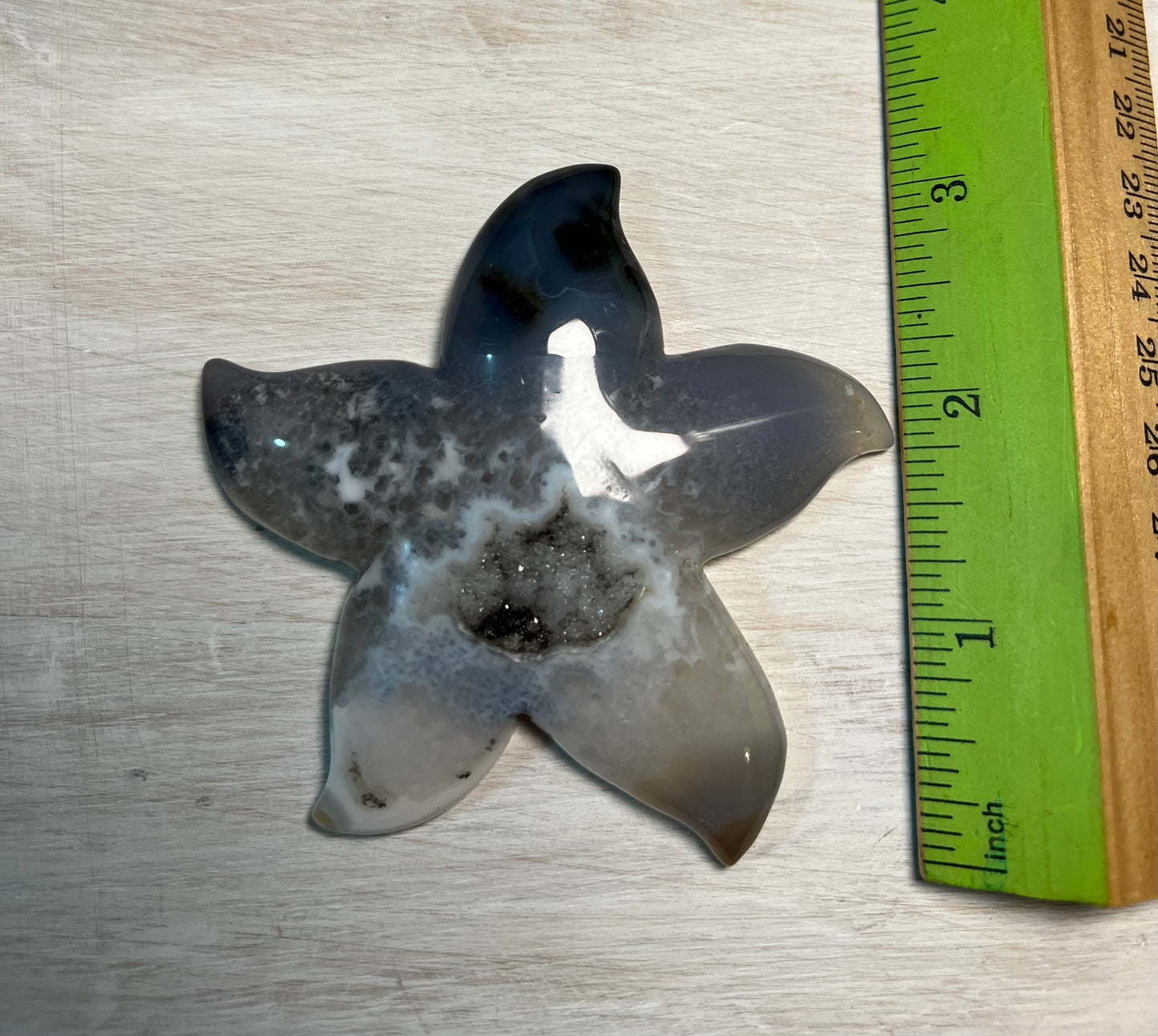 Stunning Druzy Agate Starfish