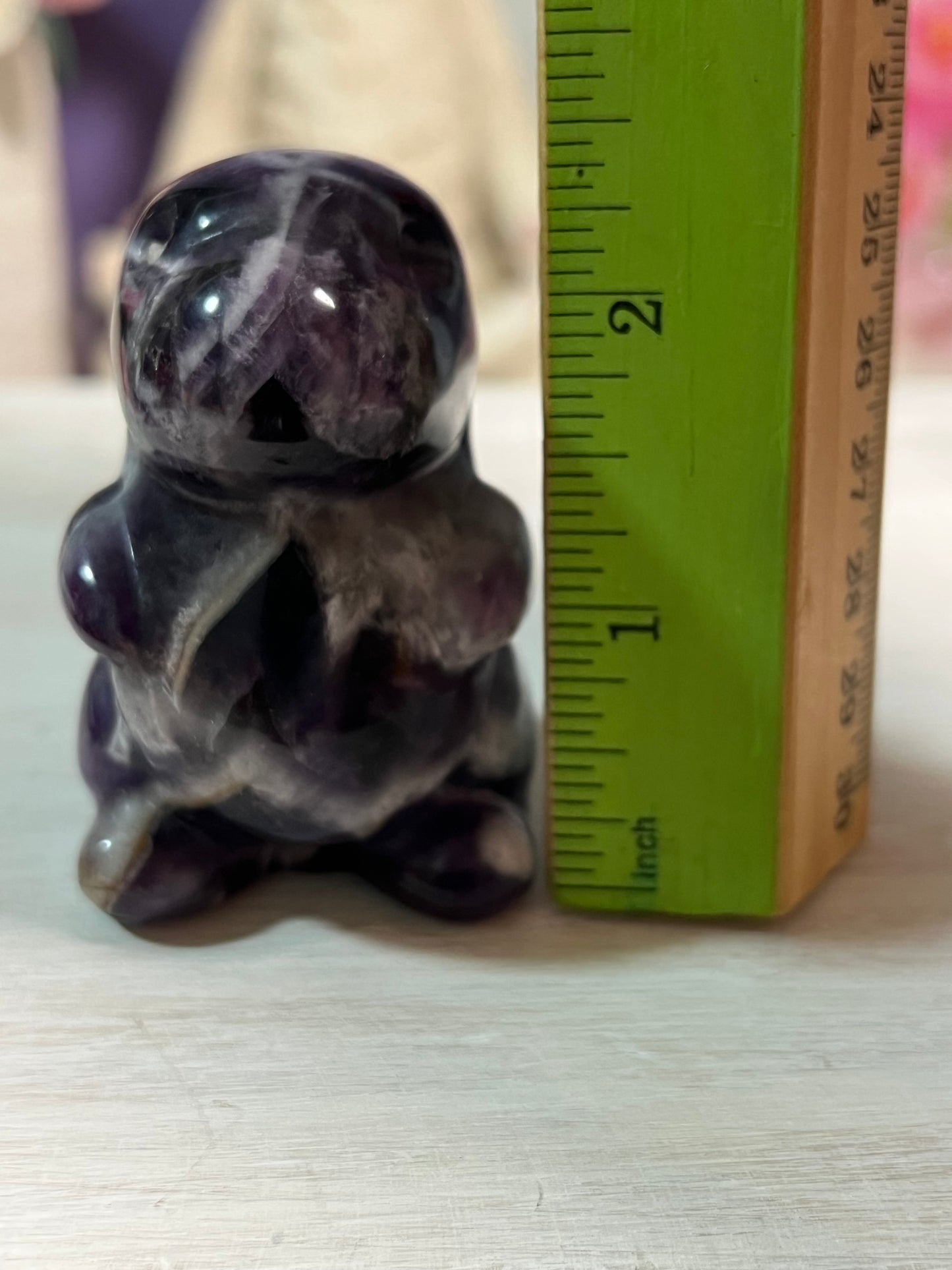 Dream Amethyst Dino Carving