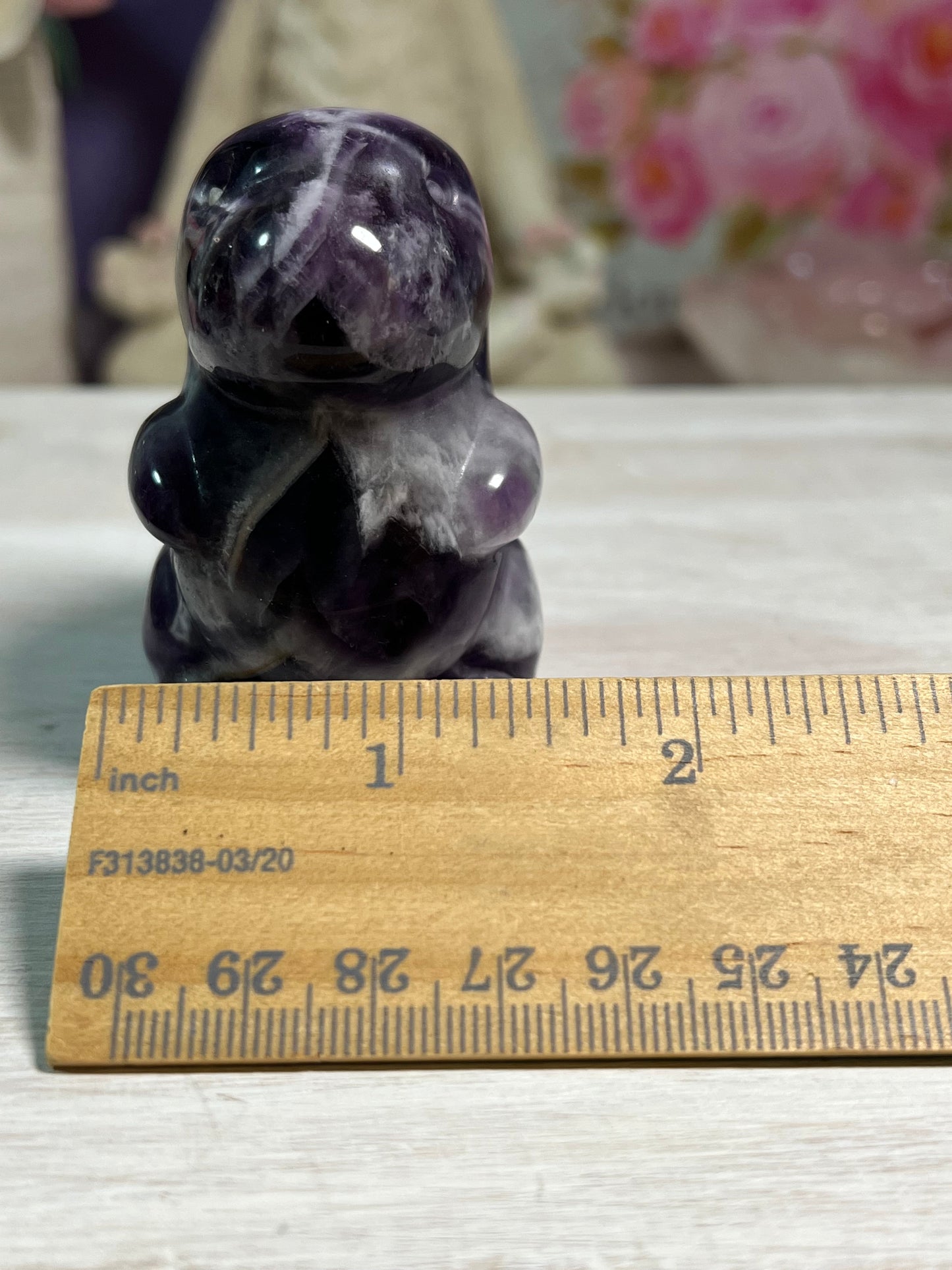 Dream Amethyst Dino Carving