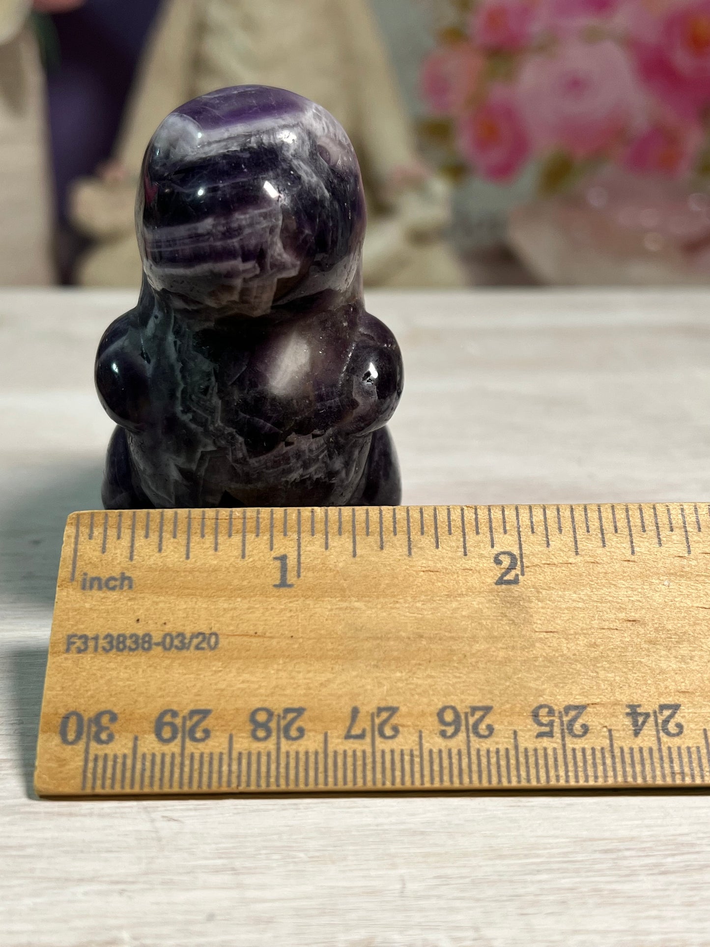 Dream Amethyst Dino Carving