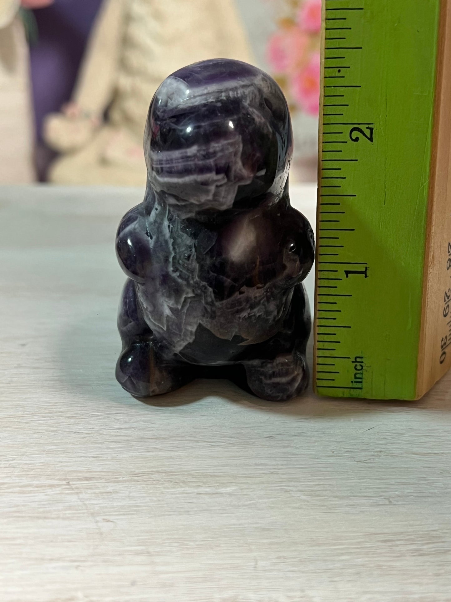 Dream Amethyst Dino Carving