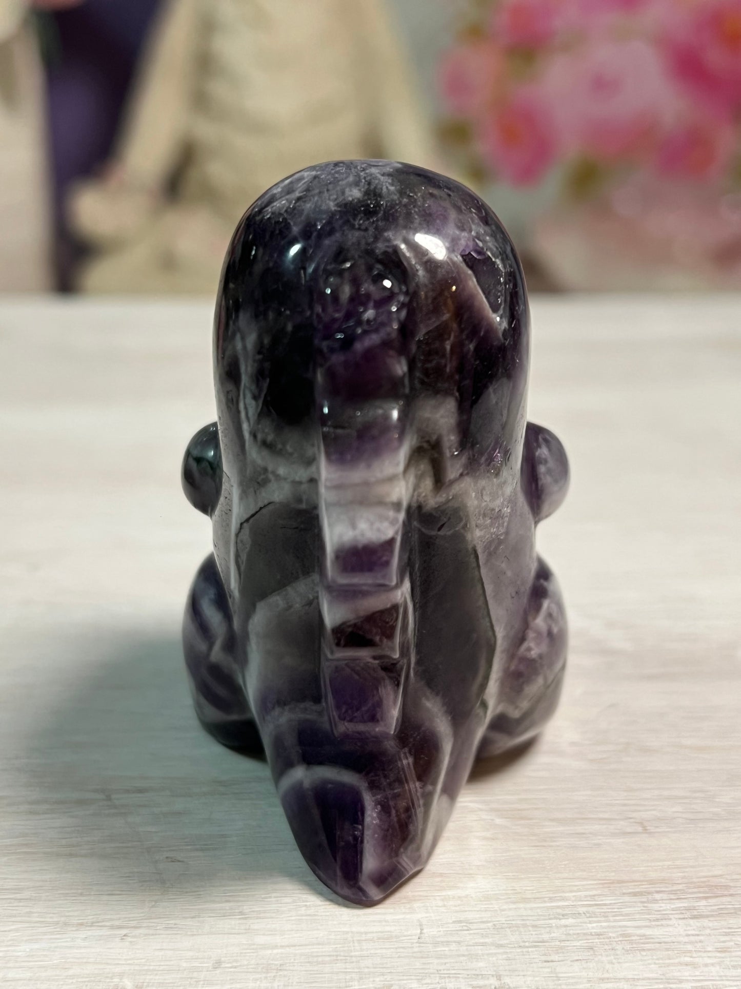 Dream Amethyst Dino Carving