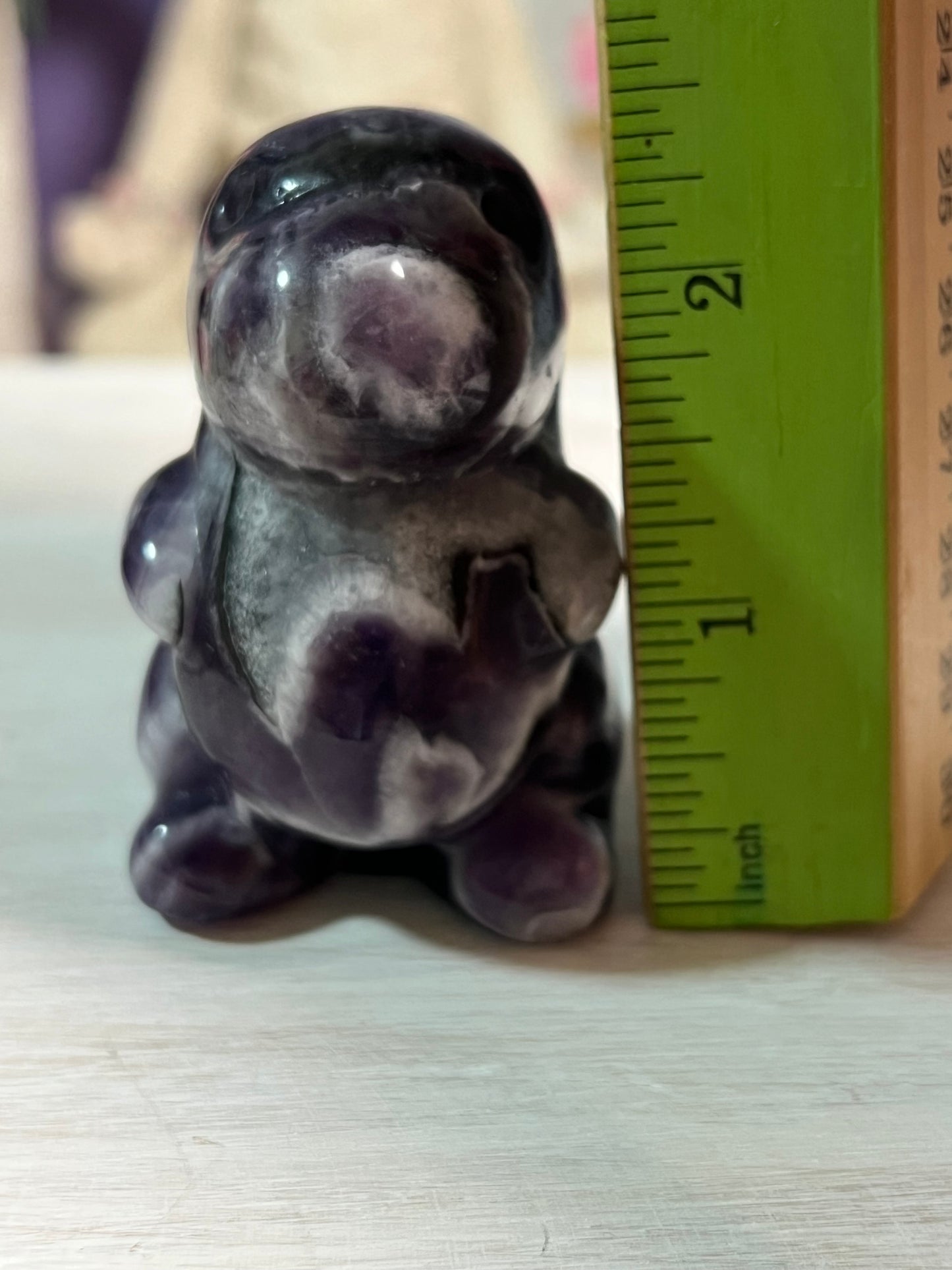 Dream Amethyst Dino Carving