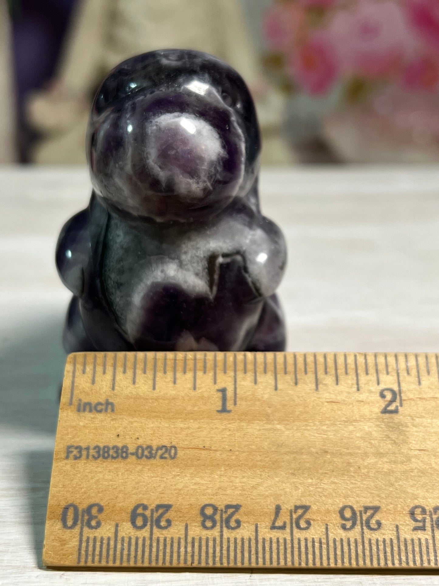 Dream Amethyst Dino Carving