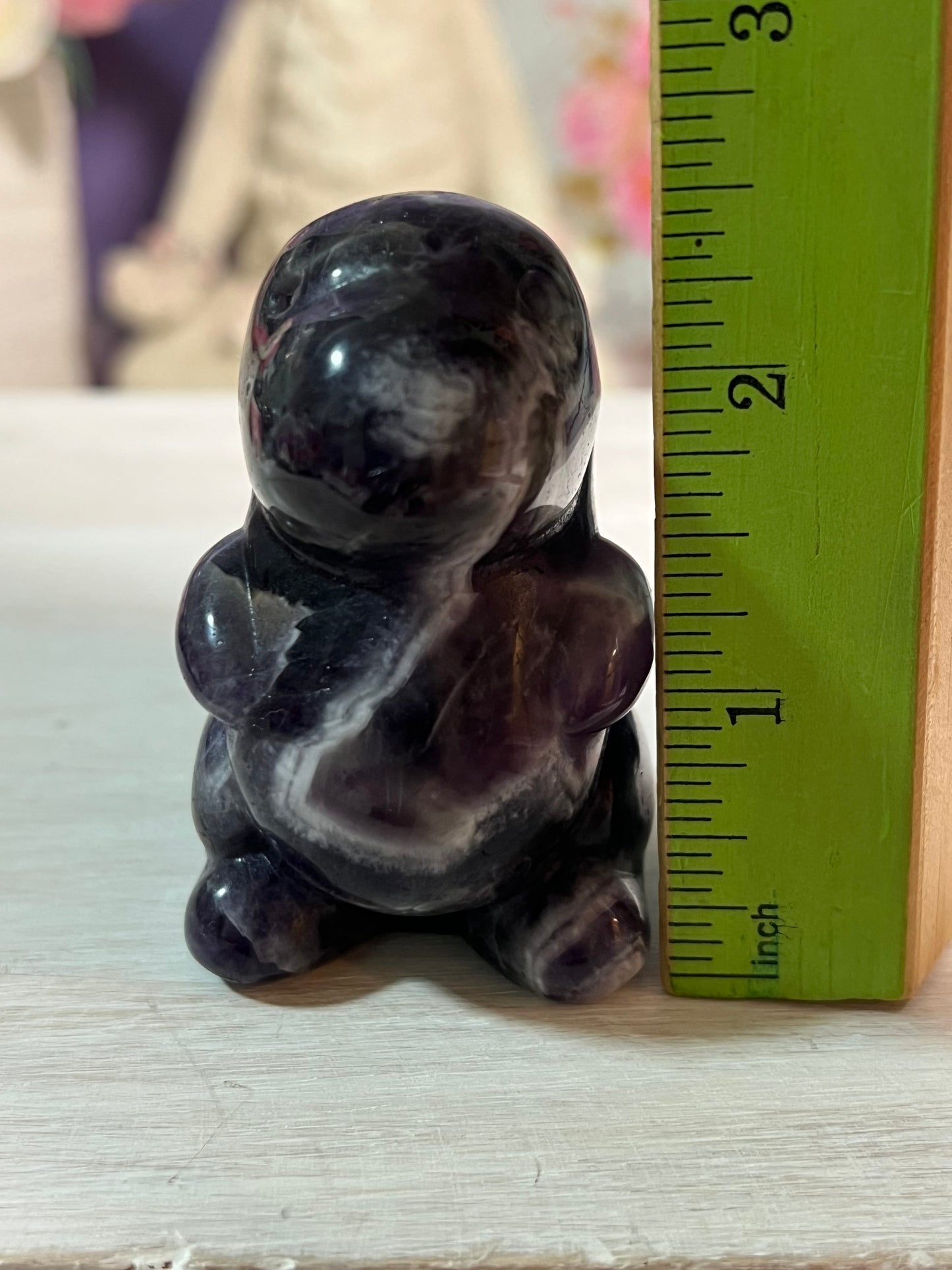 Dream Amethyst Dino Carving