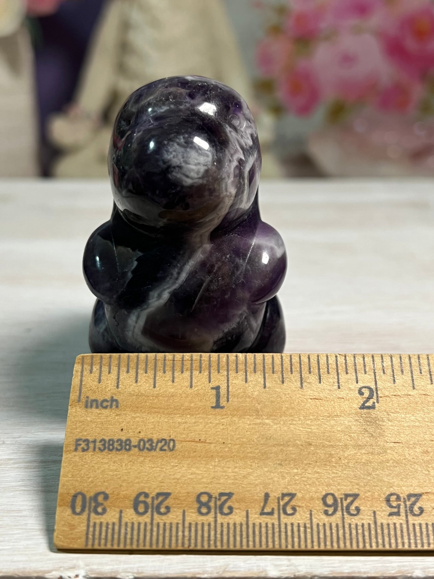 Dream Amethyst Dino Carving