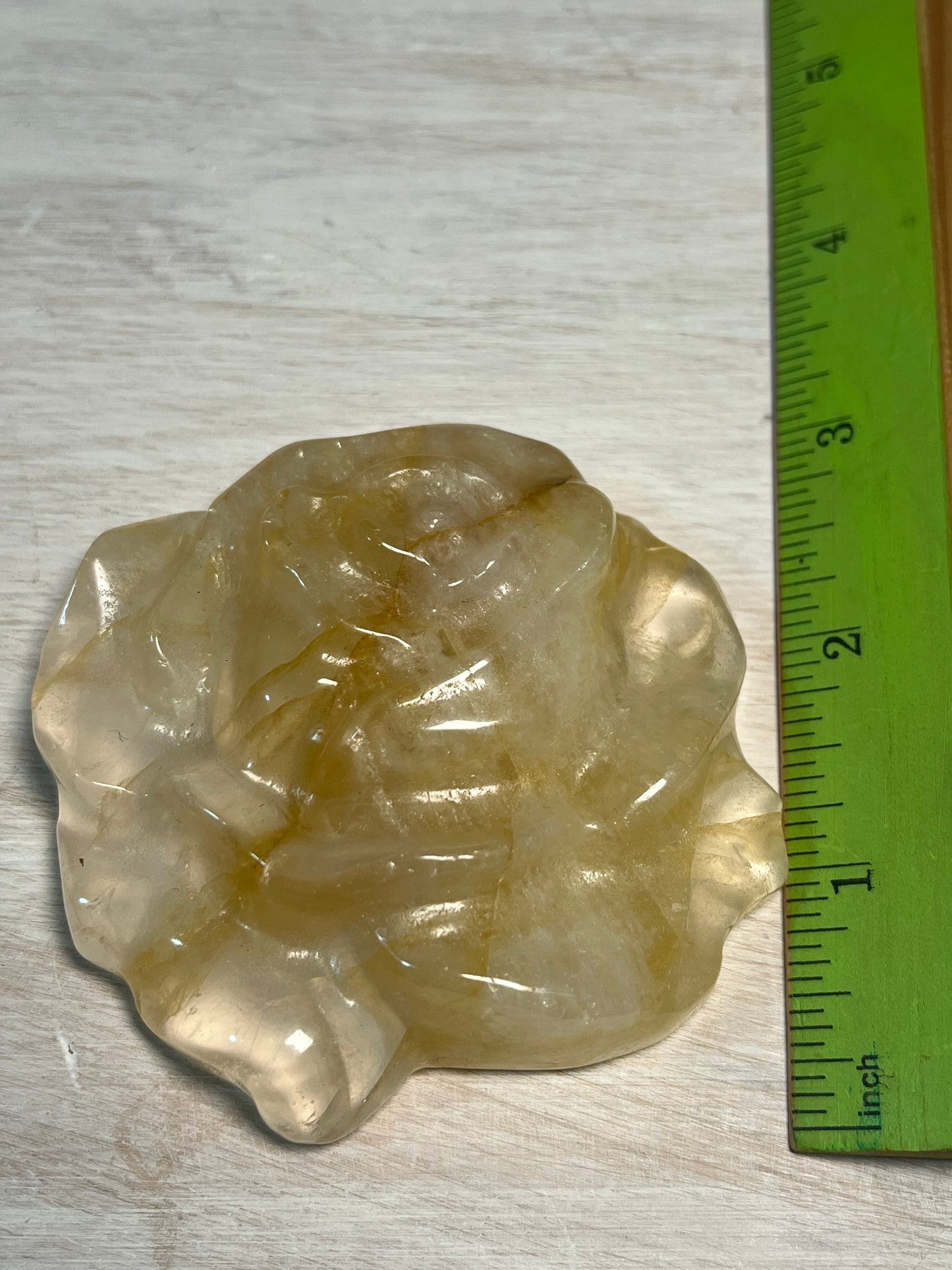 Beautiful Golden Healer Rose Carving
