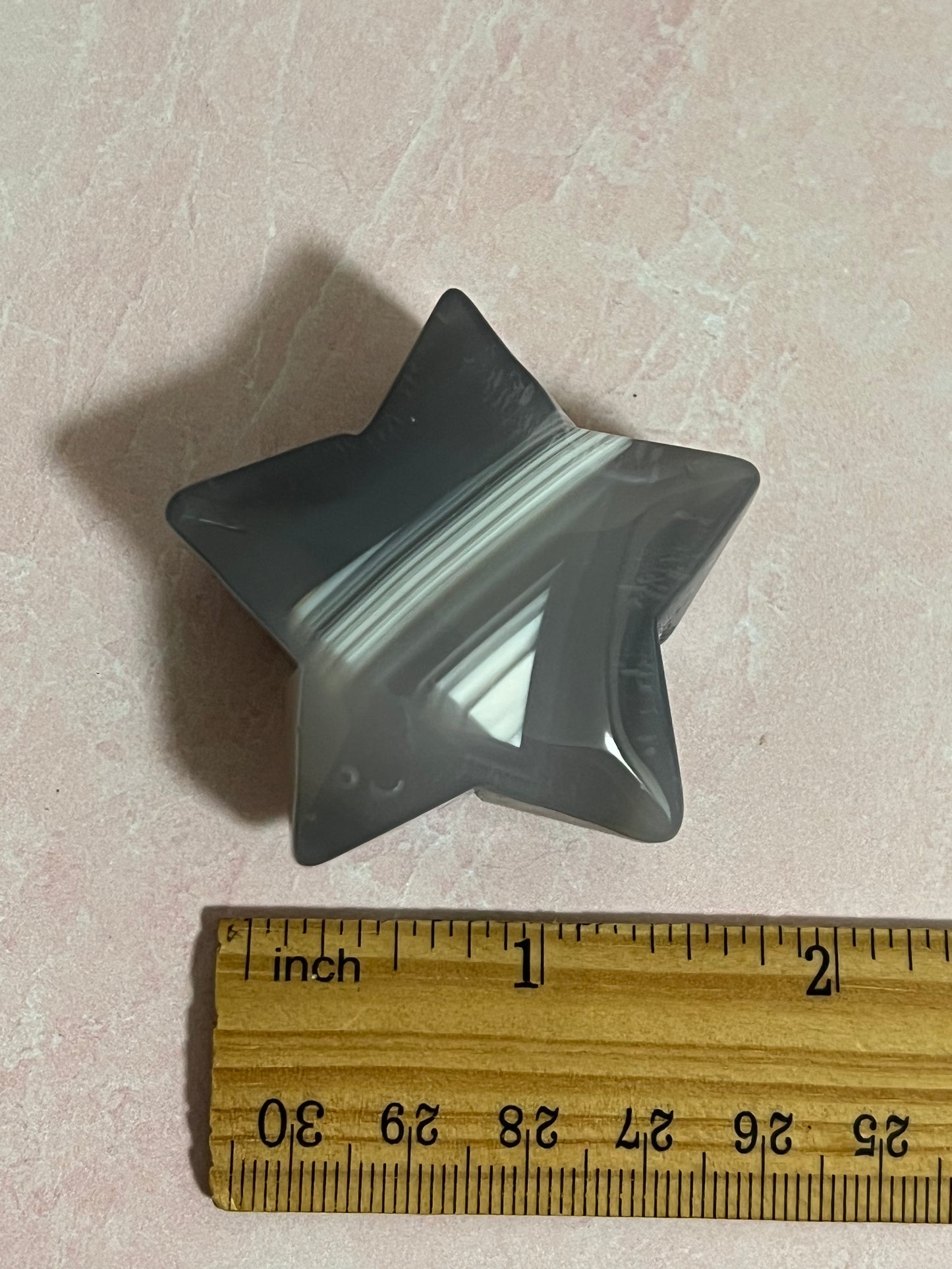 Flower Agate Star Carving