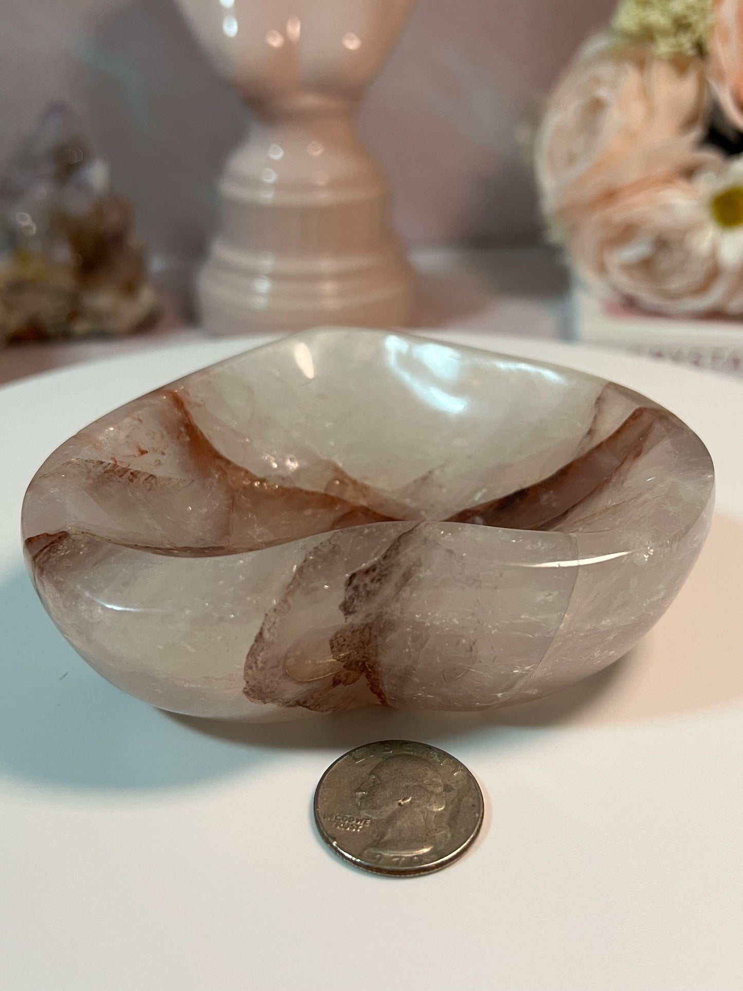 Beautiful Hematoid Quartz bowl