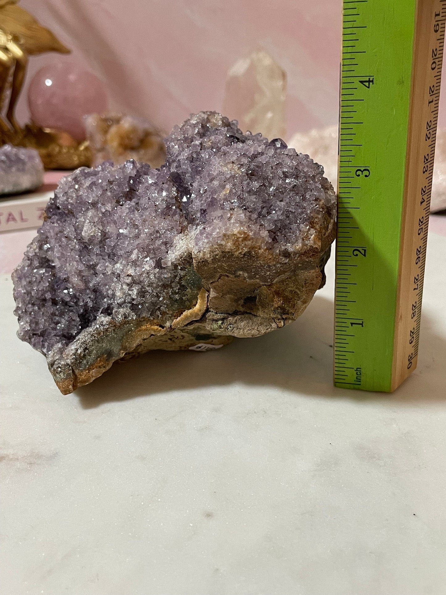 Stunning Amethyst Formation with beautiful light/dark colored amethyst crystals (from Brazil)