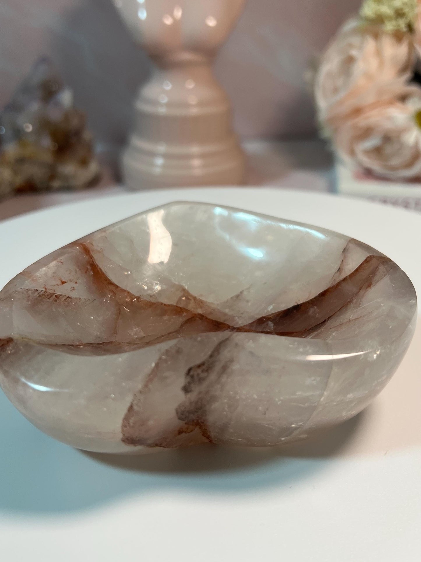 Beautiful Hematoid Quartz bowl