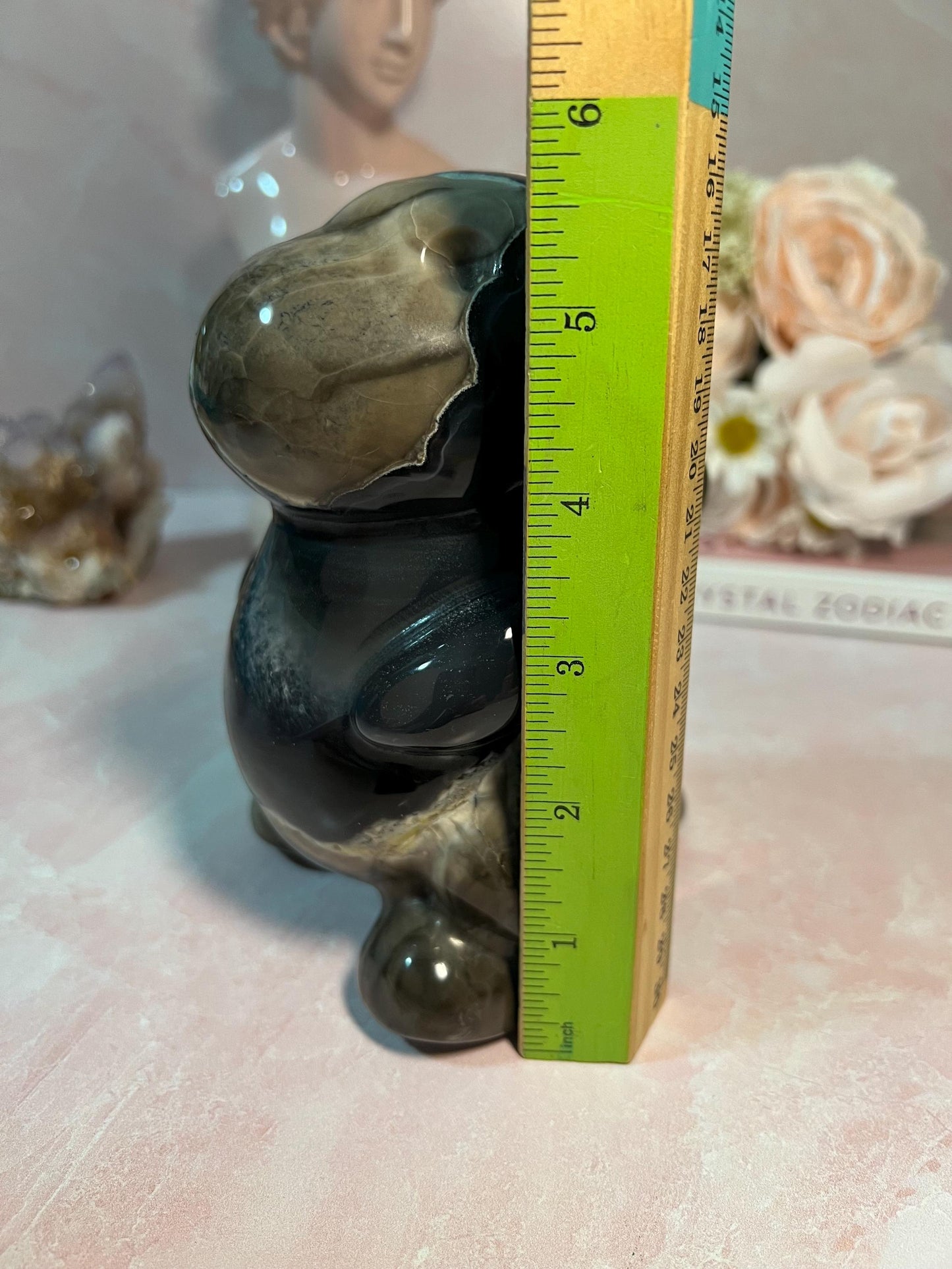 UV Reactive Volcanic Agate Dinosaur
