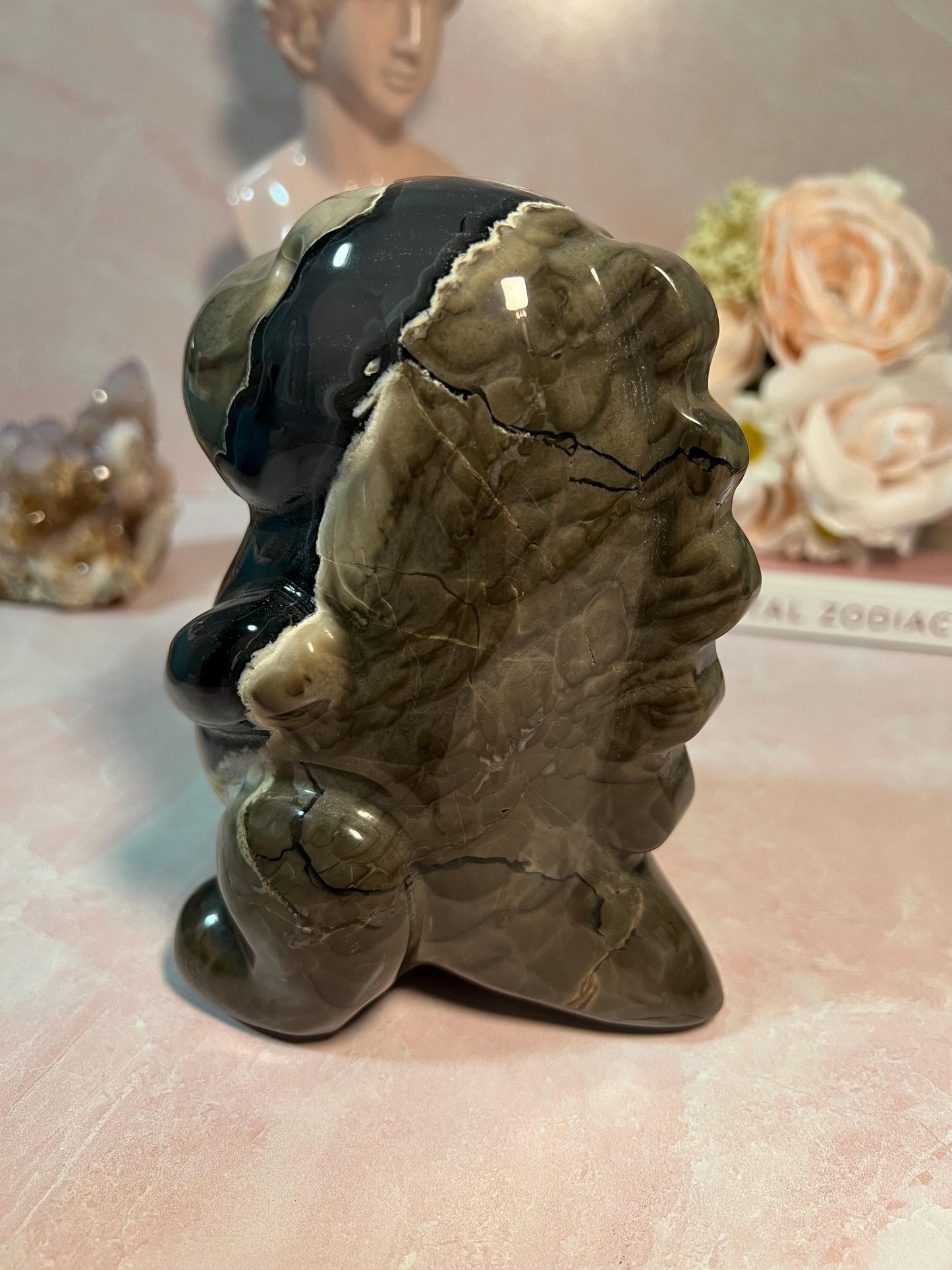 UV Reactive Volcanic Agate Dinosaur
