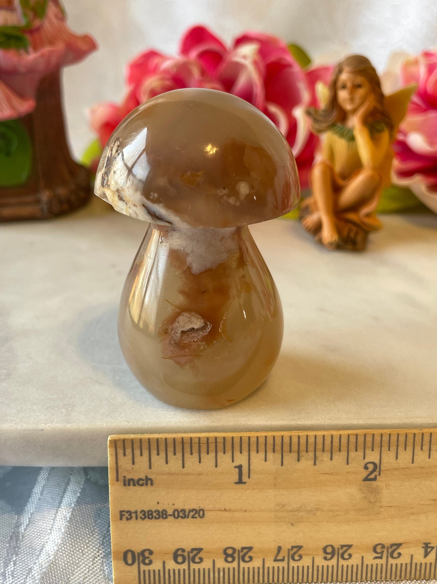 Beautiful Flower agate mushroom