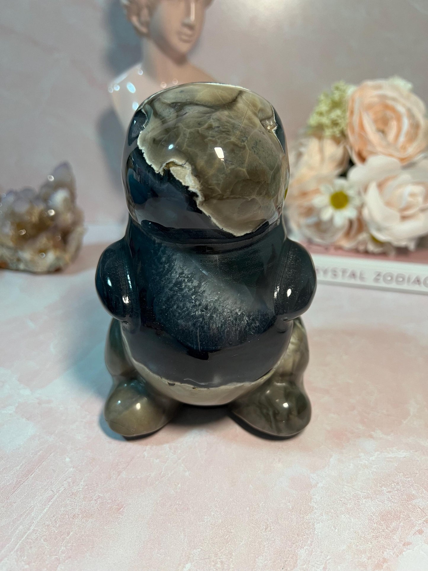 UV Reactive Volcanic Agate Dinosaur