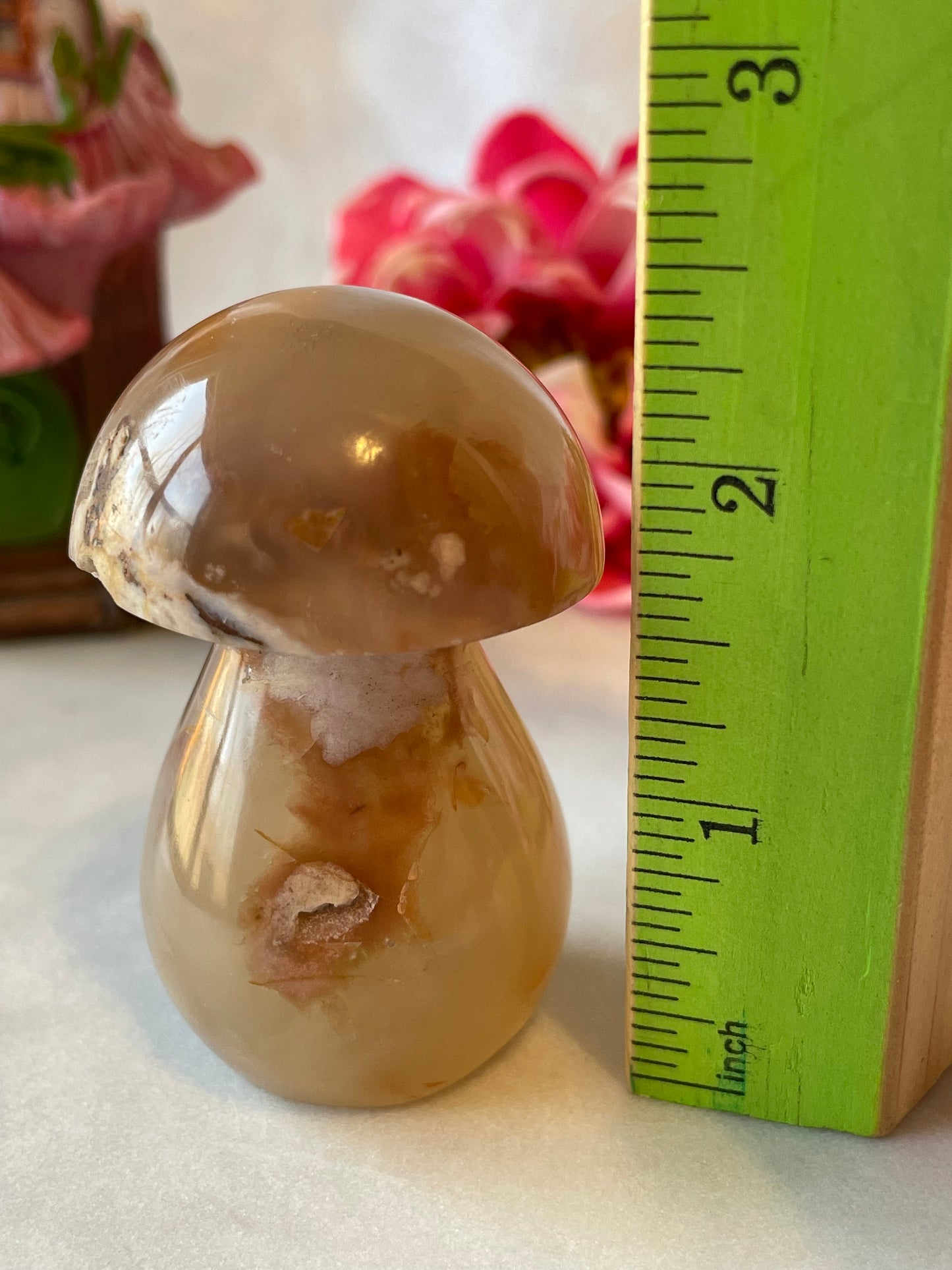 Beautiful Flower agate mushroom