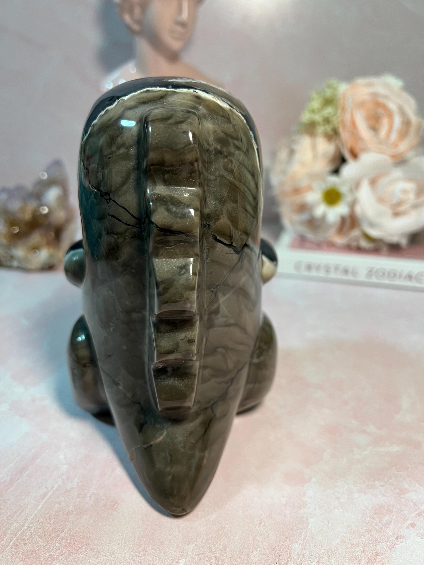 UV Reactive Volcanic Agate Dinosaur