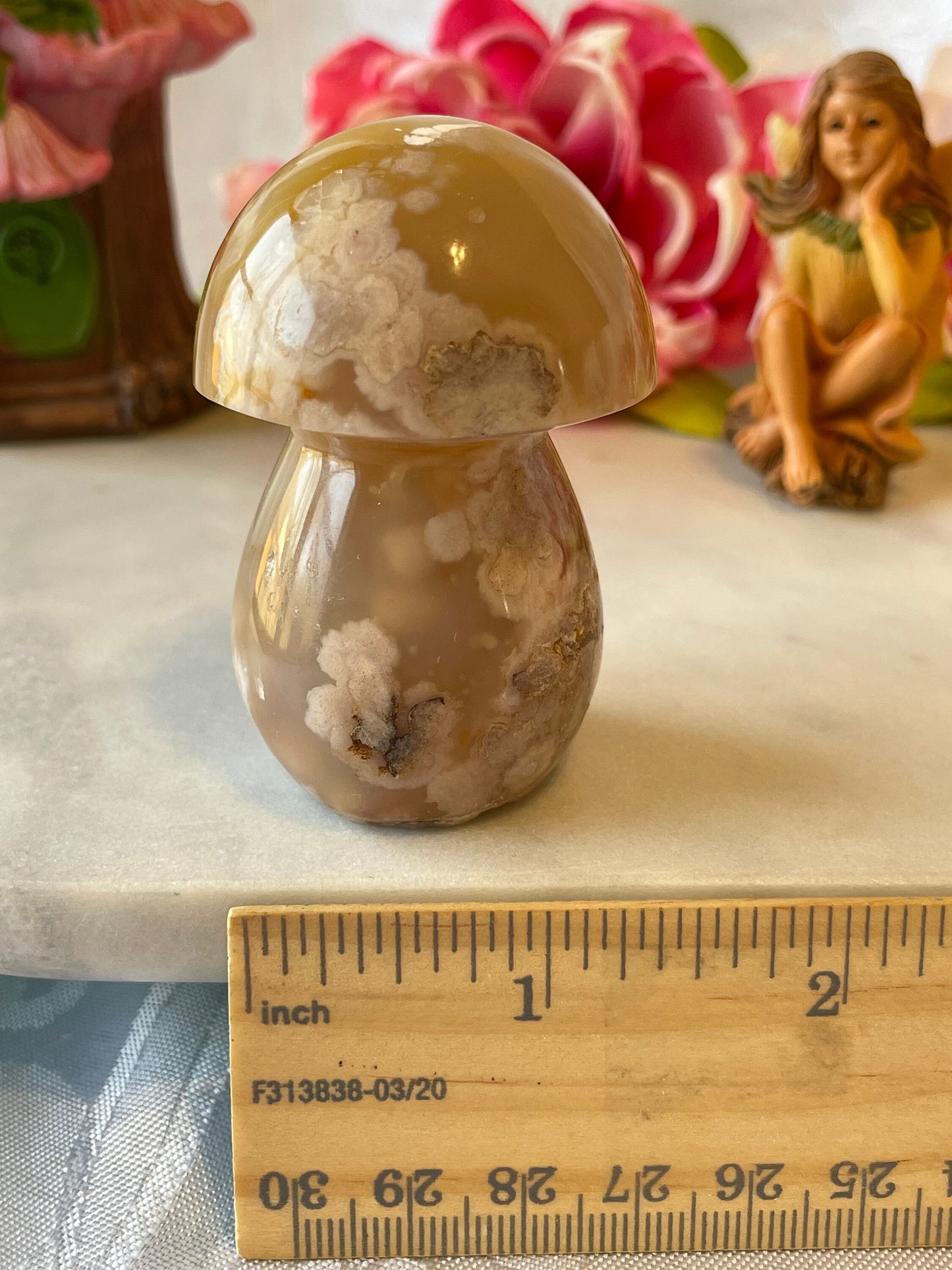 Beautiful Flower agate mushroom