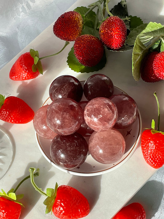 Strawberry Quartz Sphere