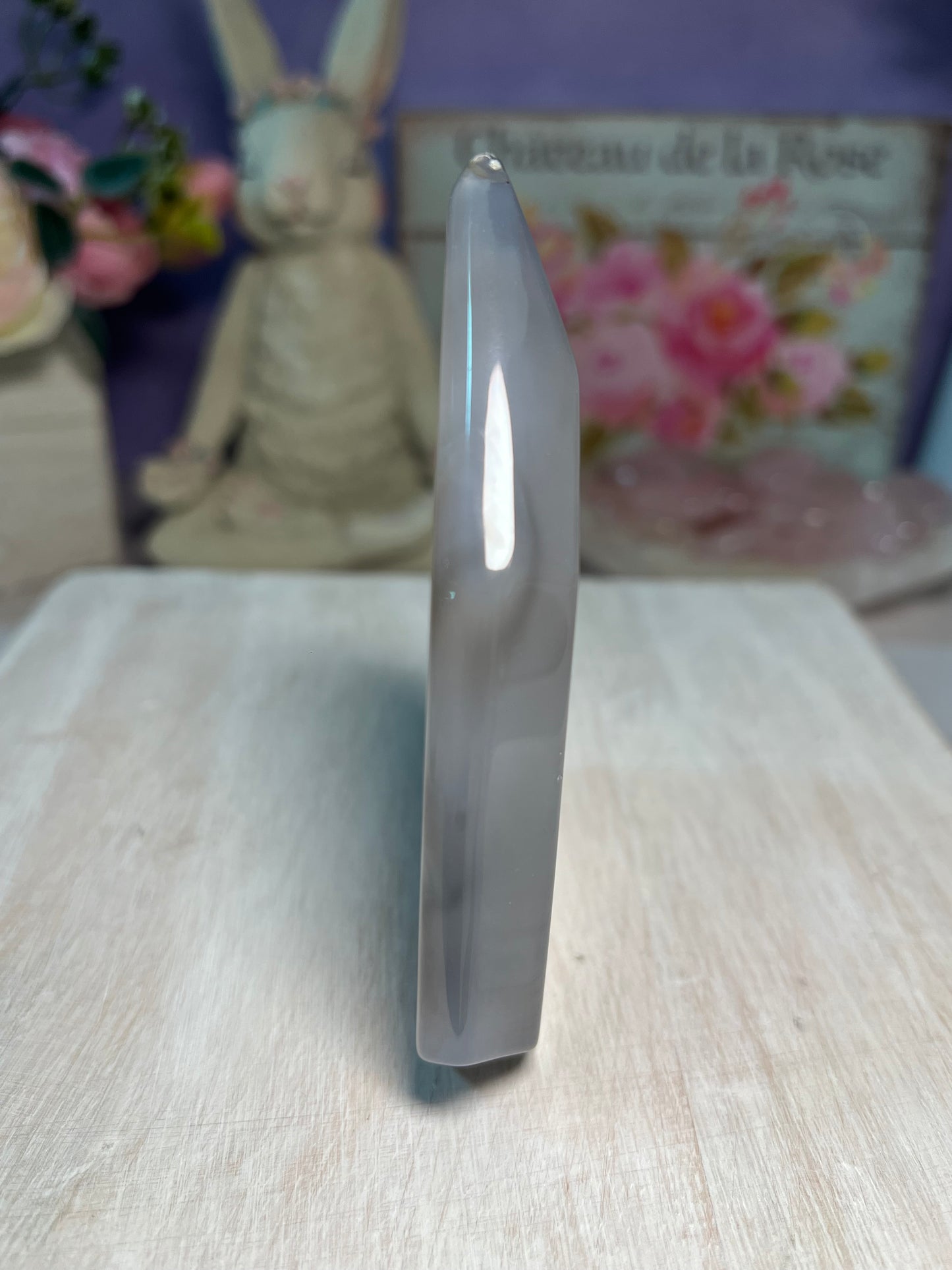 Beautiful Druzy agate tower