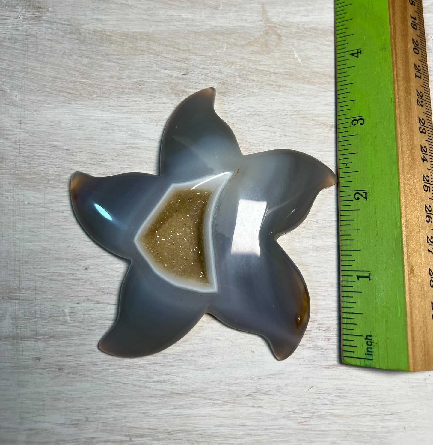 Stunning Druzy Agate Starfish