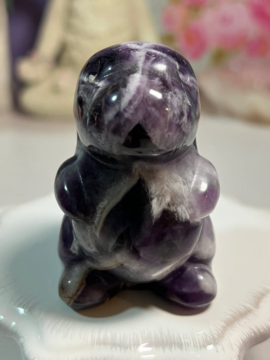 Dream Amethyst Dino Carving