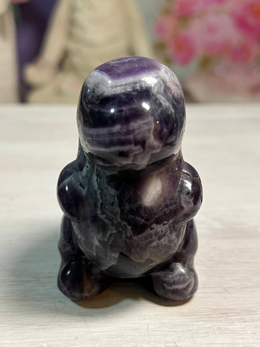 Dream Amethyst Dino Carving