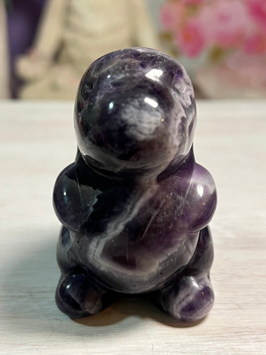 Dream Amethyst Dino Carving