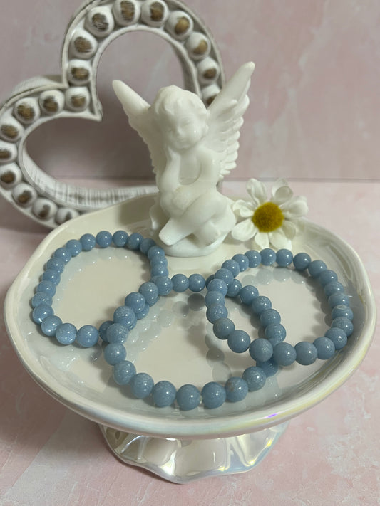 One (1) Angelite Bracelet | 4mm