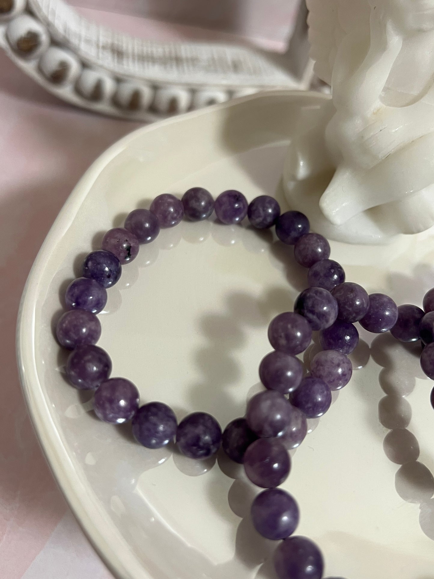 One (1) Lepidolite Bracelet | 4mm