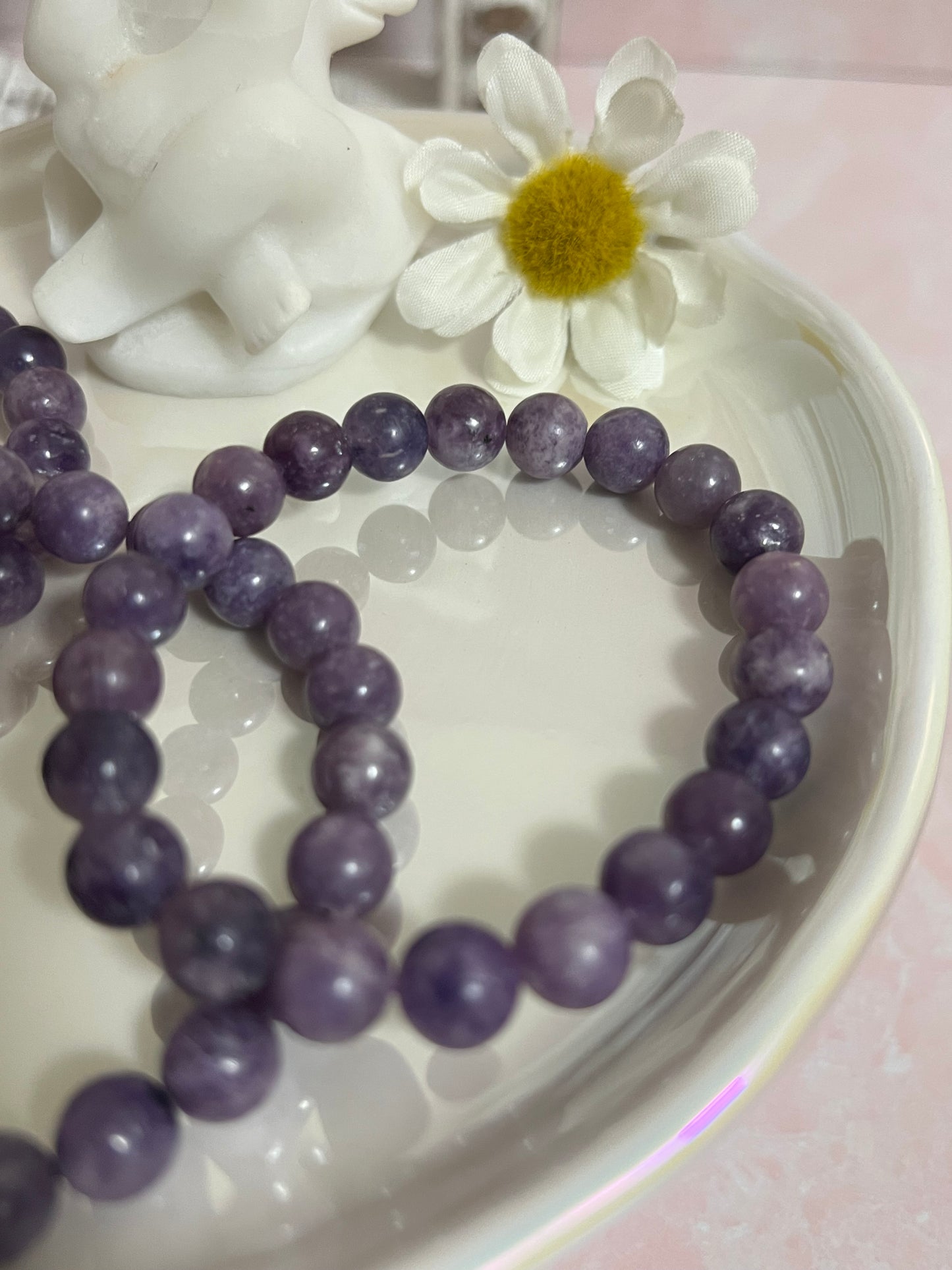 One (1) Lepidolite Bracelet | 4mm