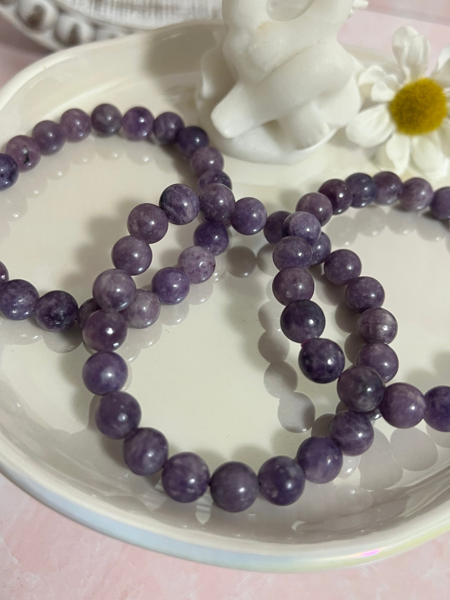 One (1) Lepidolite Bracelet | 4mm
