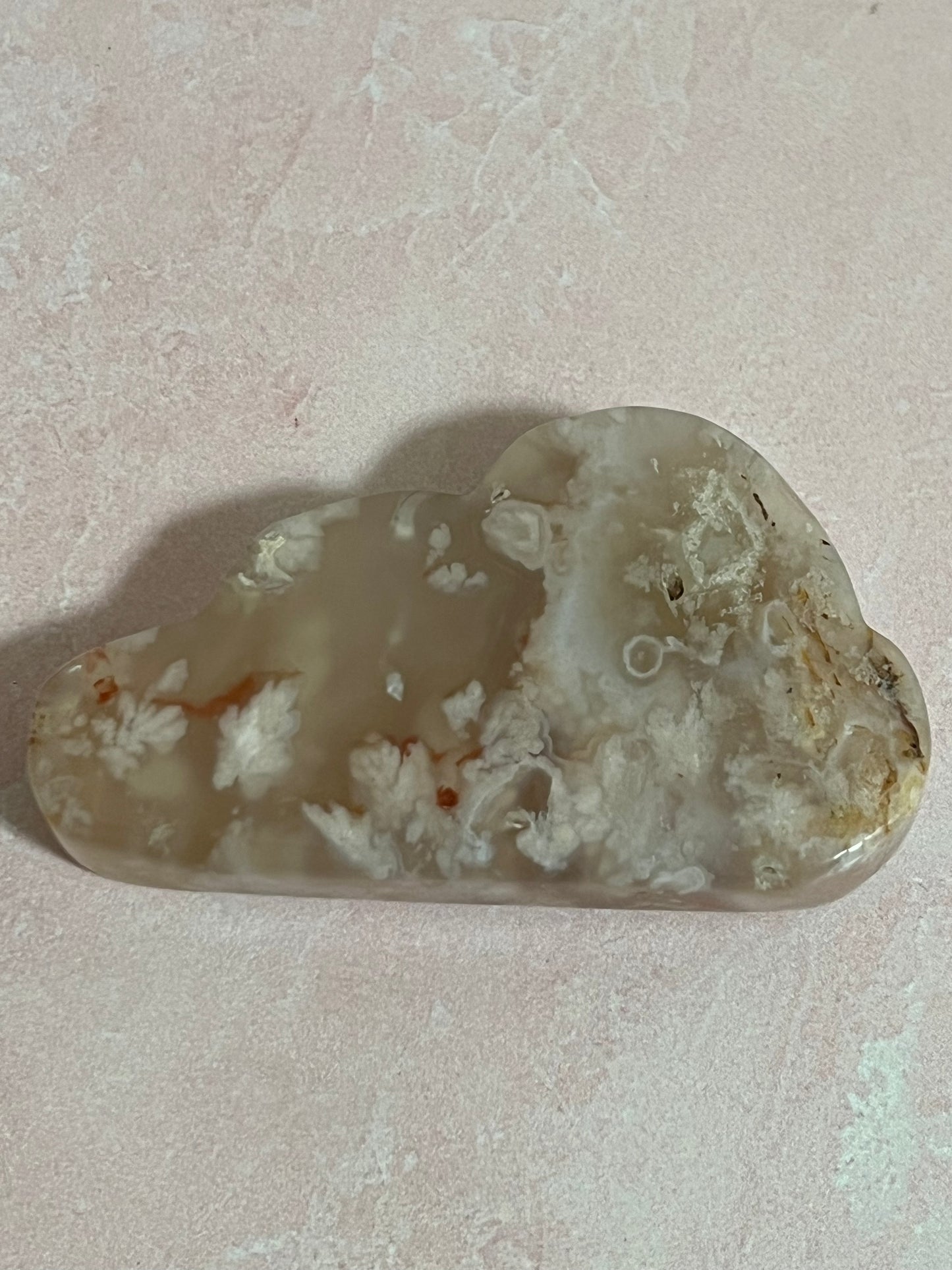 Flower Agate Cloud Carving