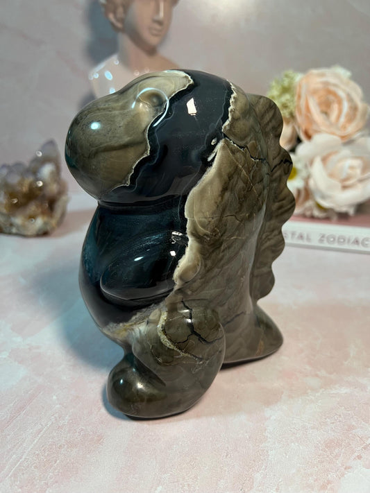 UV Reactive Volcanic Agate Dinosaur