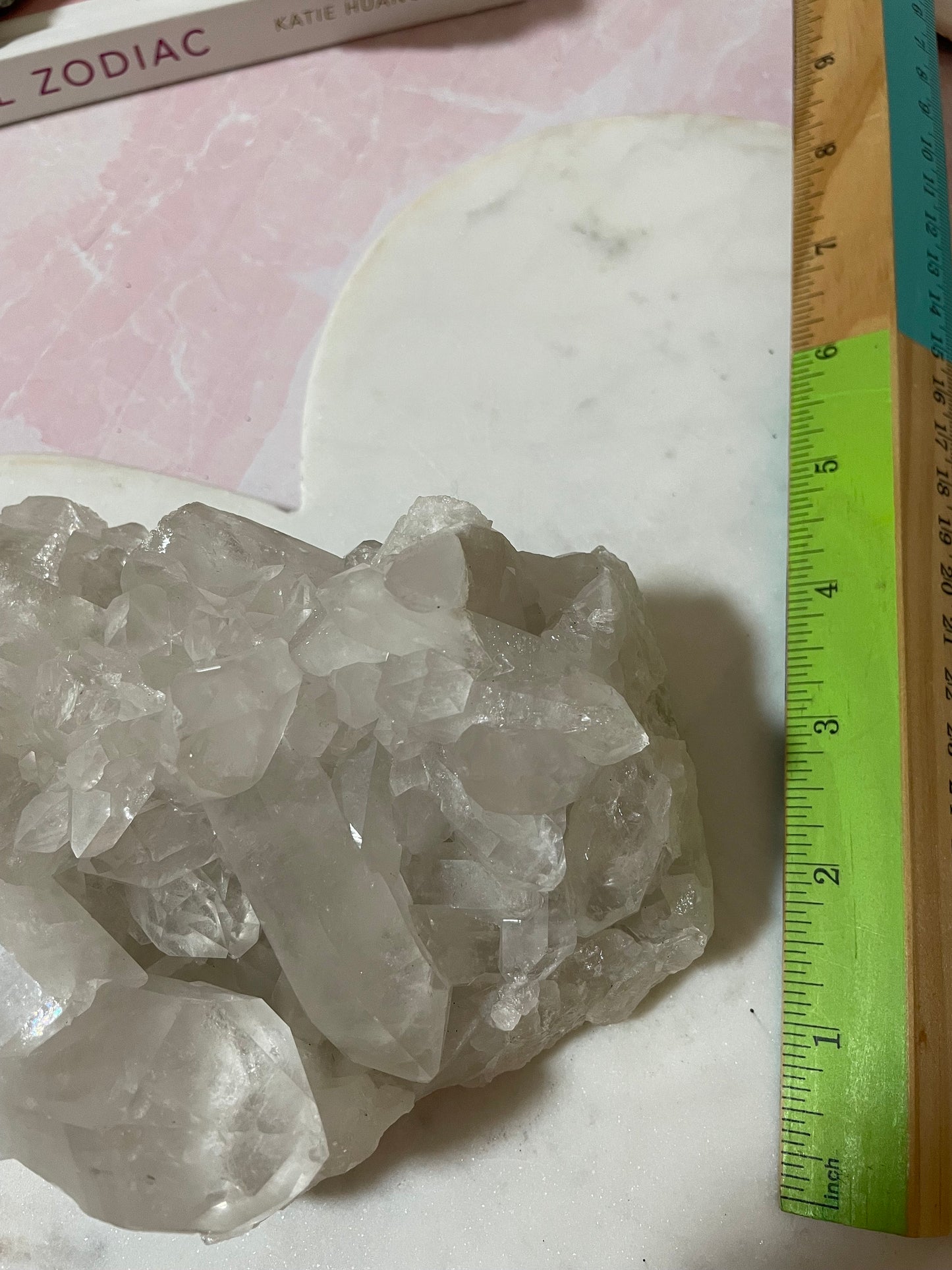 Beautiful clear quartz cluster  from Brazil