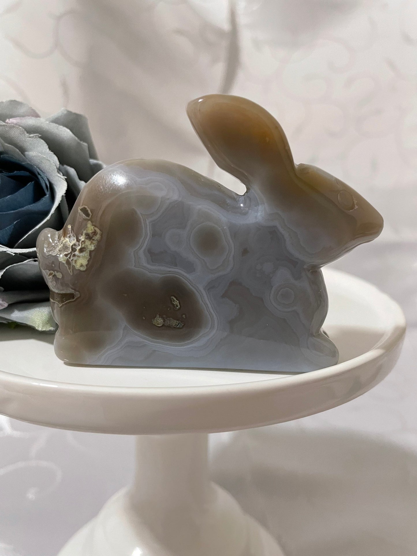 Darling druzy agate bunny