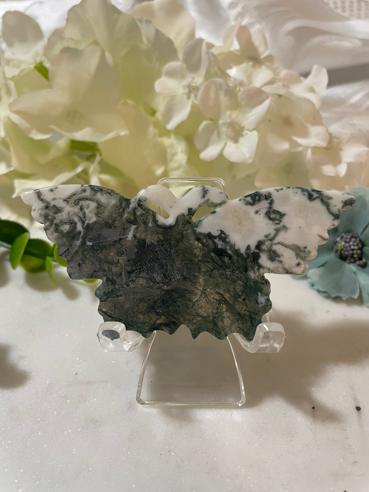 Moss agate butterfly