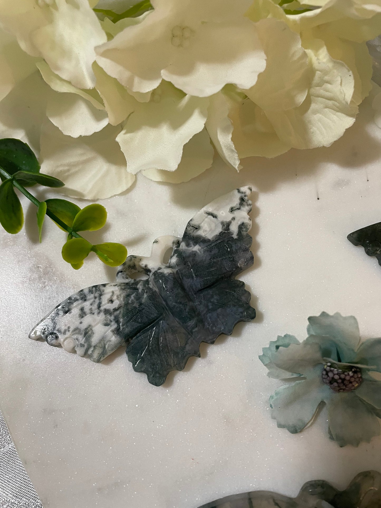 Moss agate butterfly