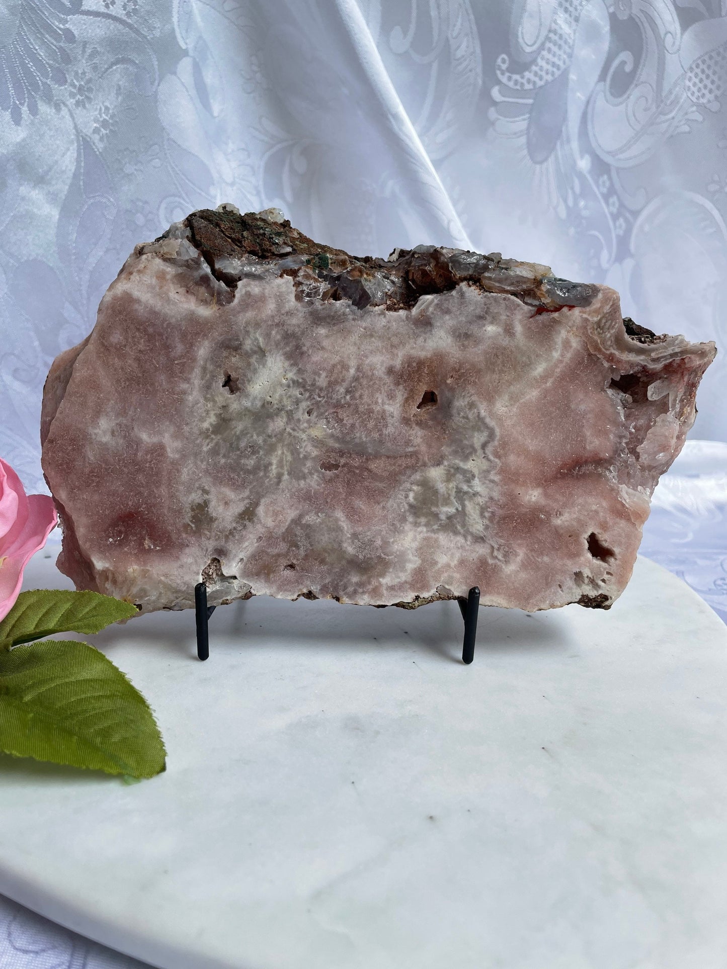 Gorgeous pink amethyst slab