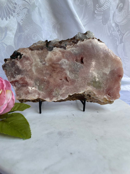 Gorgeous pink amethyst slab