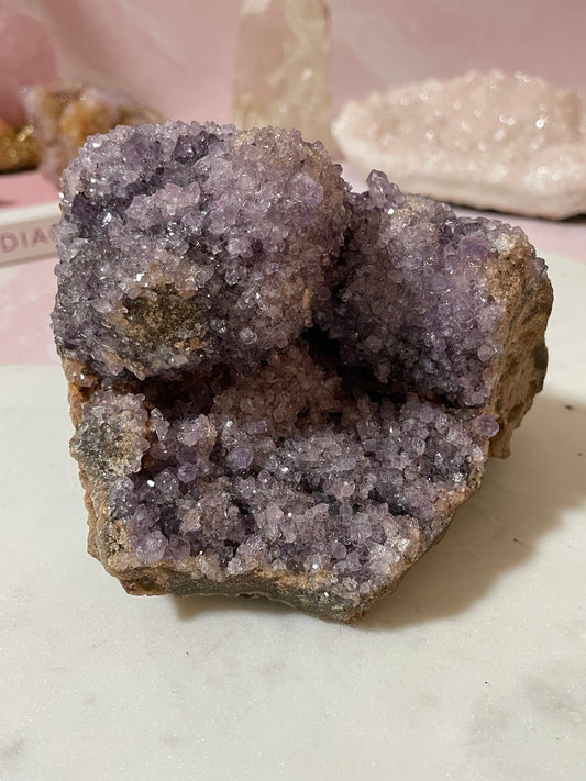 Stunning Amethyst Formation with beautiful light/dark colored amethyst crystals (from Brazil)