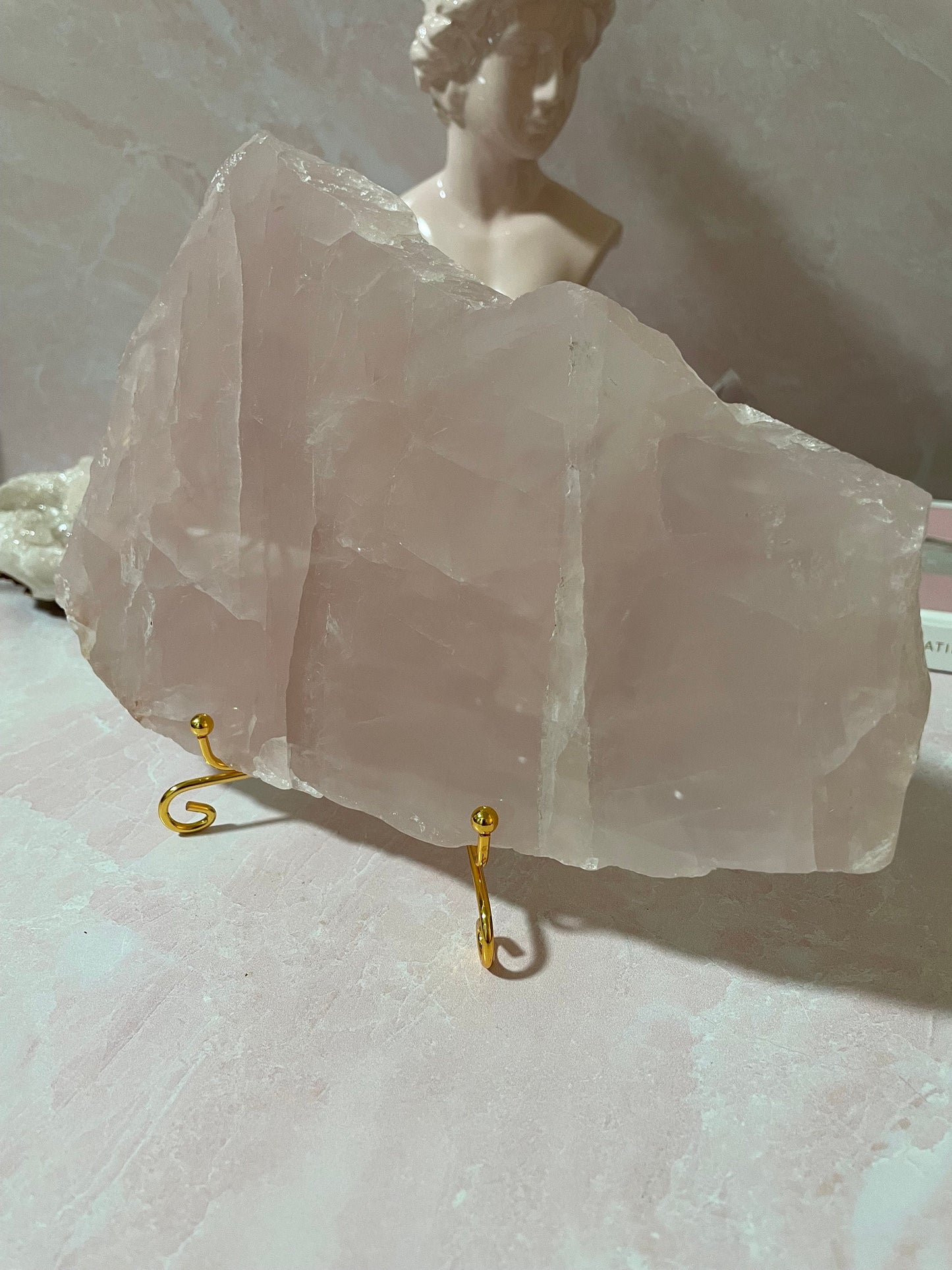 Beautiful Rose Quartz Slab from Brazil